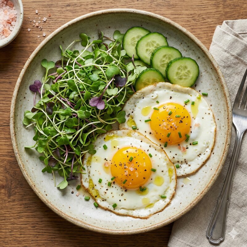 Egg & Microgreen Breakfast Plate