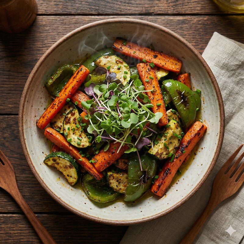 Warm Vegetable & Tahini Bowl